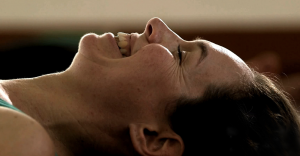 A happy participant in a Grinberg Method workshop.